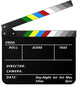 Acrylic Film Clapper Board -11 x 9in | Film Slate Clapperboard Movie Theater Decor Clapboard | Black