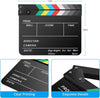 Acrylic Film Clapper Board -11 x 9in | Film Slate Clapperboard Movie Theater Decor Clapboard | Black