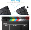 Acrylic Film Clapper Board -11 x 9in | Film Slate Clapperboard Movie Theater Decor Clapboard | Black