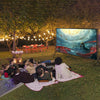 Projector Screen with Stand |  16:9 HD 4K Wrinkle-Free Outdoor Movies Screen with Carrying Bag | Portable Indoor Outdoor Projection Screen