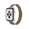Apple Watch 41mm / 40mm / 38mm | Slim Milanese Loop Metal Watch Band| Leopard Design 1