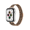Apple Watch 41mm / 40mm / 38mm | Slim Milanese Loop Metal Watch Band| Leopard Design 2