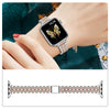 Apple Watch 41mm / 40mm / 38mm | Slim Metal Straps |Silver/Rose Gold & Black