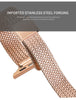 Thin Narrow Slim Metal Straps for Apple Watch Series 10  Ultra 2  8 Ultra  9  8  7  6 -Sliver/Rose Gold