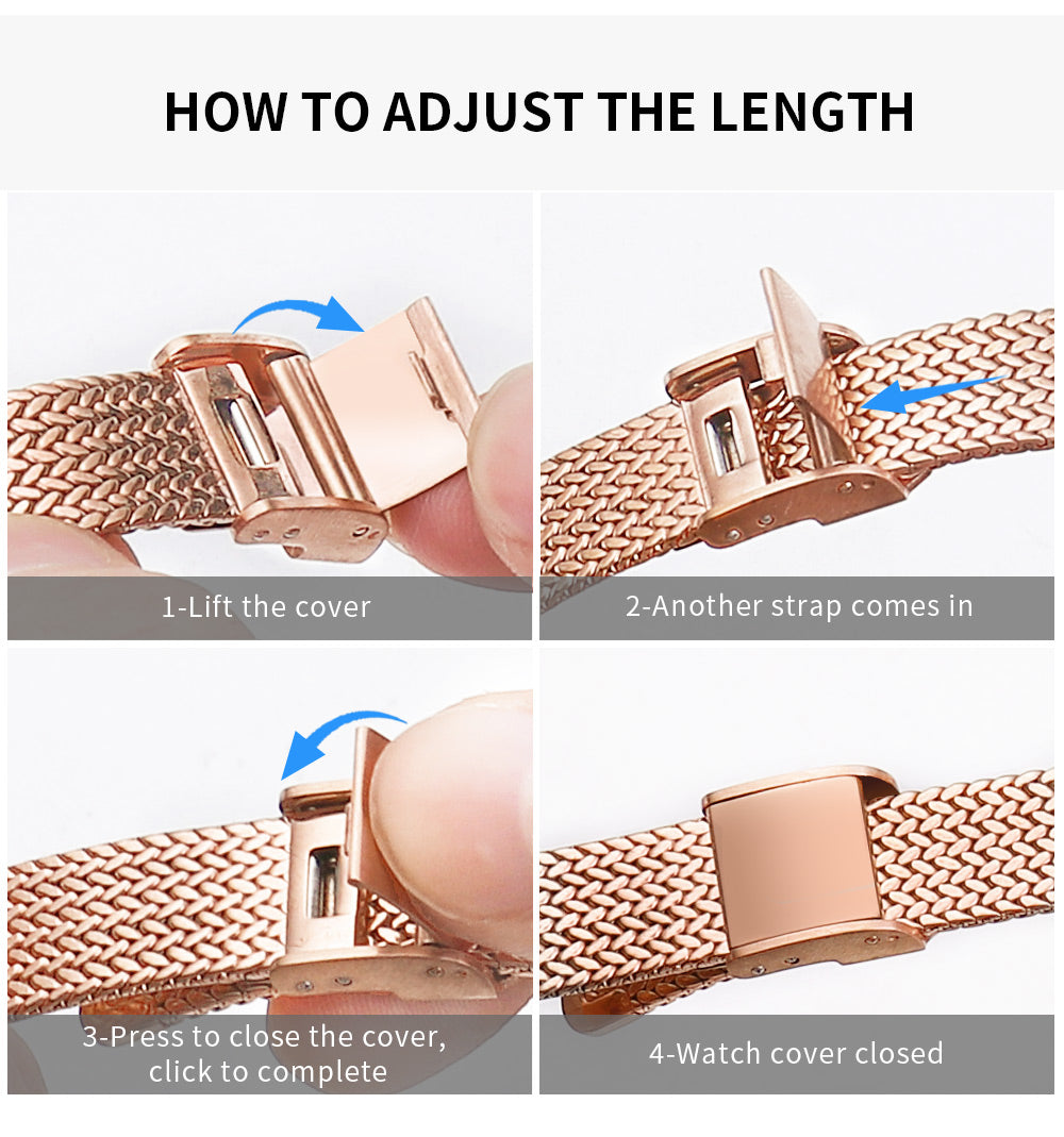 Thin Narrow Slim Metal Straps for Apple Watch Series 10  Ultra 2  8 Ultra  9  8  7  6 -Sliver/Rose Gold