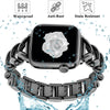 Metal Straps For Apple watch Band 38mm 40mm 41mm | Jewelry Herringbone Design - Black