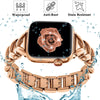 Metal Straps For Apple watch Band 38mm 40mm 41mm | Jewelry Herringbone Design - Rose Gold