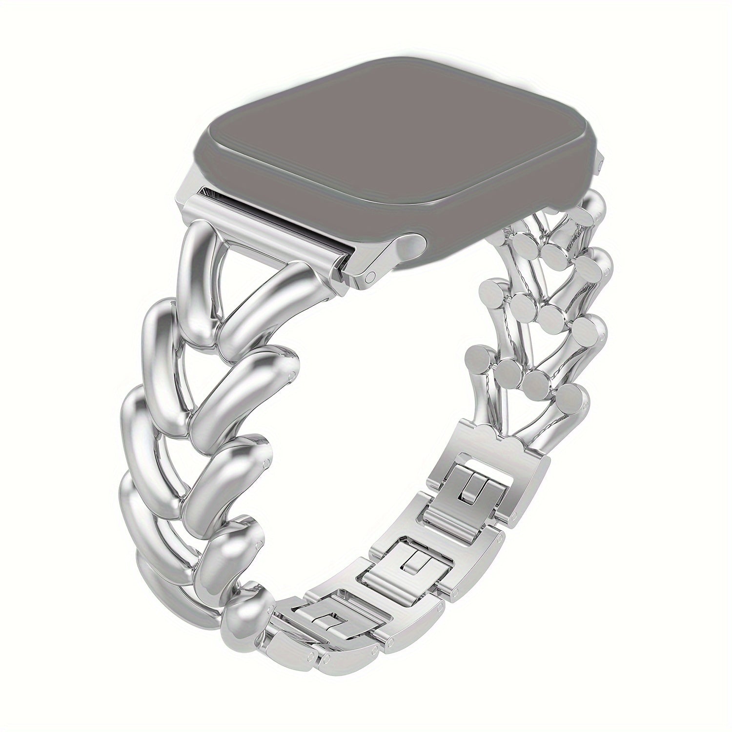 Metal Straps For Apple watch Band 38mm 40mm 41mm | Jewelry Herringbone Design - Silver