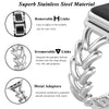 Metal Straps For Apple watch Band 38mm 40mm 41mm | Jewelry Herringbone Design - Silver