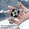 Metal Straps For Apple watch Band 38mm 40mm 41mm | Jewelry Herringbone Design - Silver