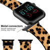 Silicone Bands For Apple Watch Straps 38mm 40mm 41mm Women Men -Leopard Print