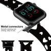 Silicone Bands For Apple Watch Straps 38mm 40mm 41mm Women Men - Black & White Hearts