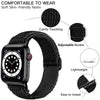 3 Pack Stretchy Nylon Replacement Band For Apple Watch Band 42mm 44mm 45mm 49mm -Multi