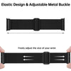 4 Pack Stretchy Nylon Sport Bands For Apple Watch Band 42mm 44mm 45mm 49mm -Multi