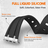 Liquid Silicone Rubber Bands For Apple Watch Band 49mm 45mm 44mm 42mm -Black