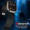 Apple Watch Band 49mm 45mm 44mm 42mm for Men | Magnetic Sport Band | Black/Orange