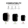 Apple Watch Ultra 49mm / 45mm / 44mm / 42mm | Milanese Loop Metal Bands | Black & Silver