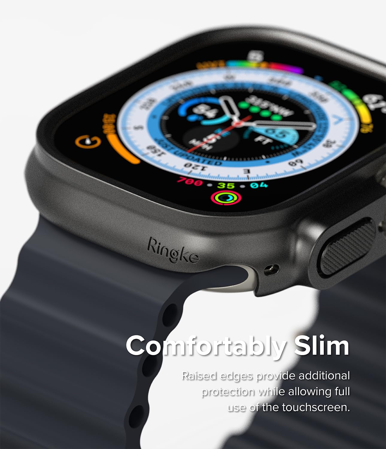 Ringke Apple Watch Ultra 2 / 1 Slim Slim Case Cover - Clear + Titanium Black