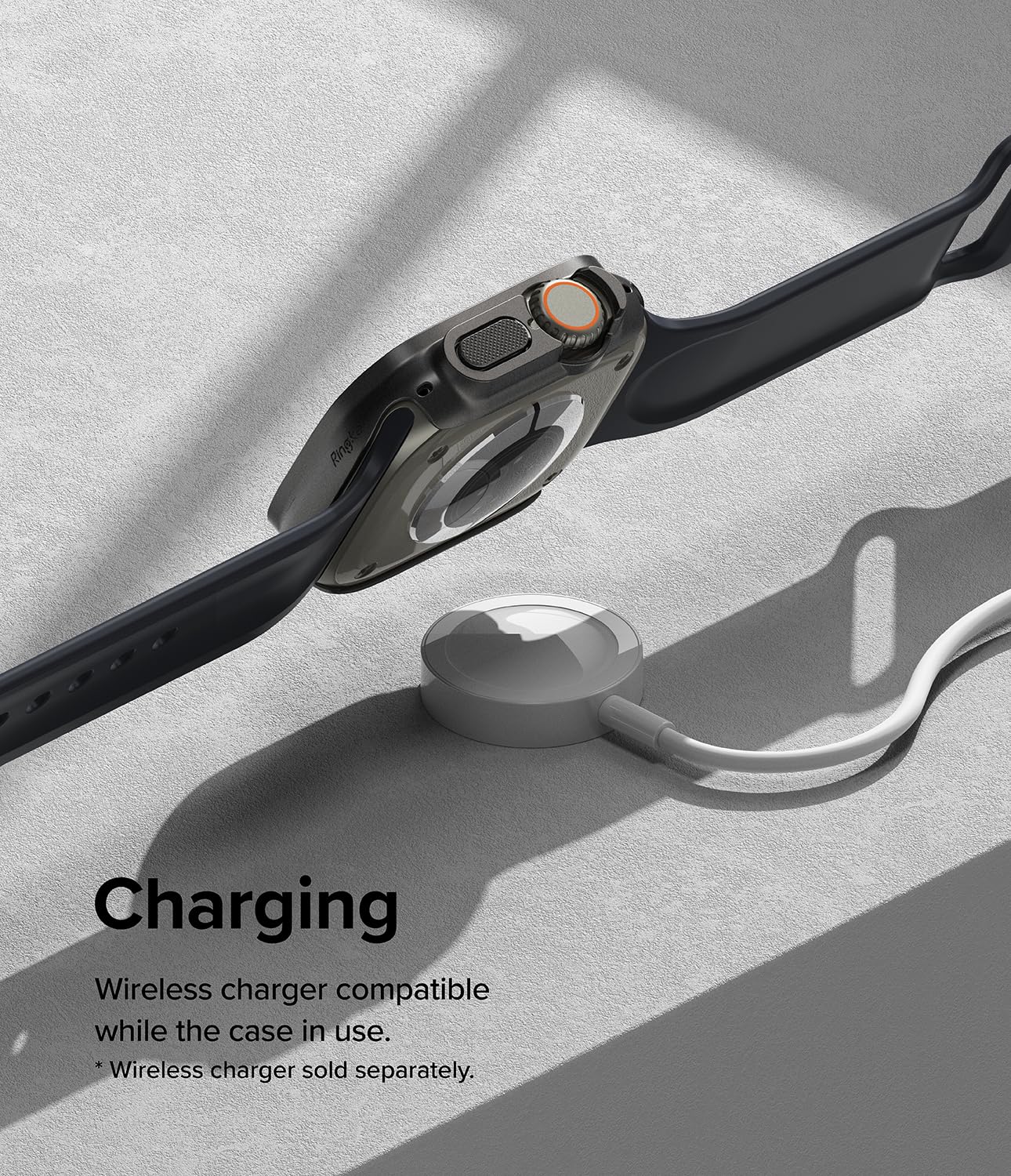 Ringke Apple Watch Ultra 2 / 1 Slim Slim Case Cover - Clear + Titanium Black