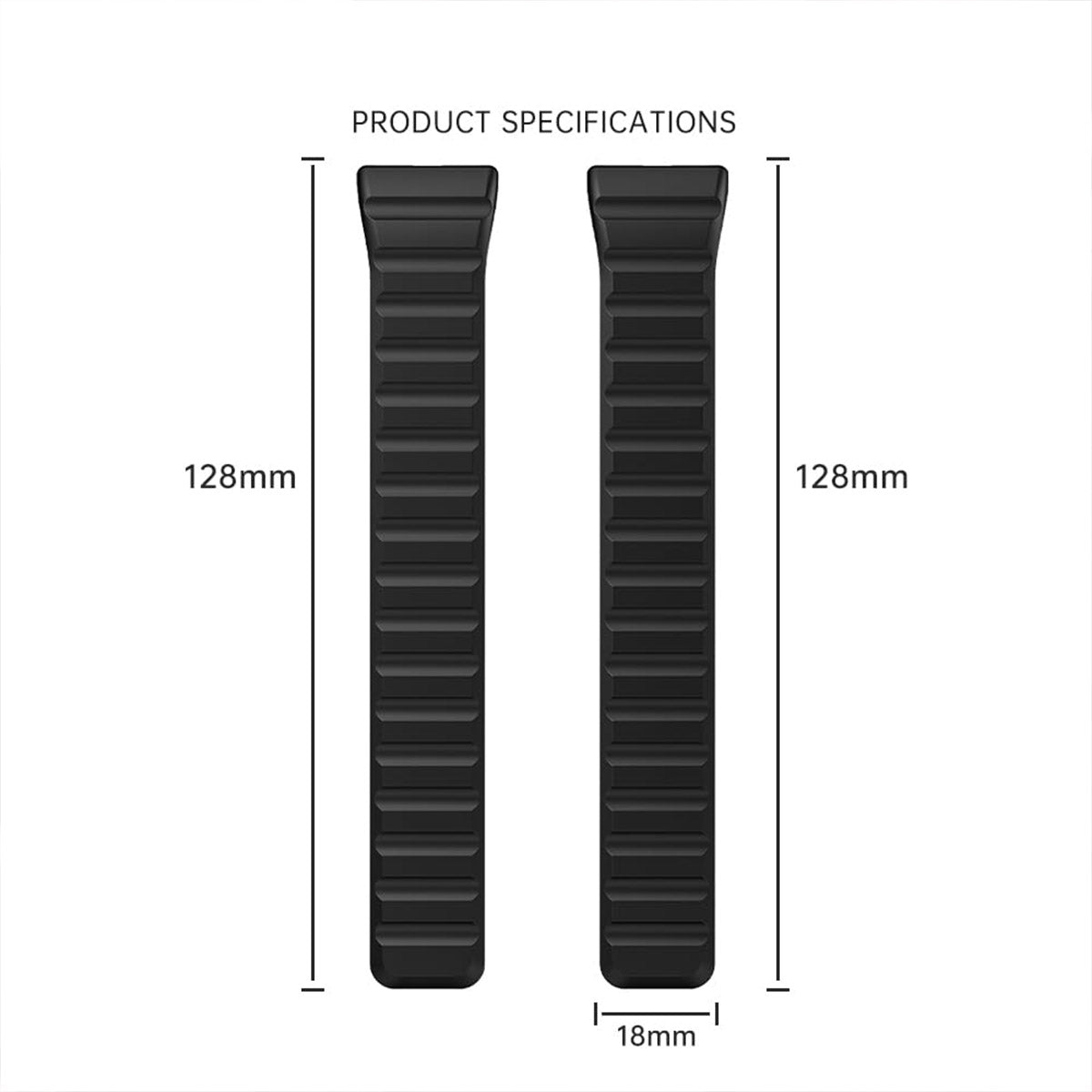 Samsung Galaxy Fit 3 | Silicone Loop Magnetic Watch Band | Beige/orange