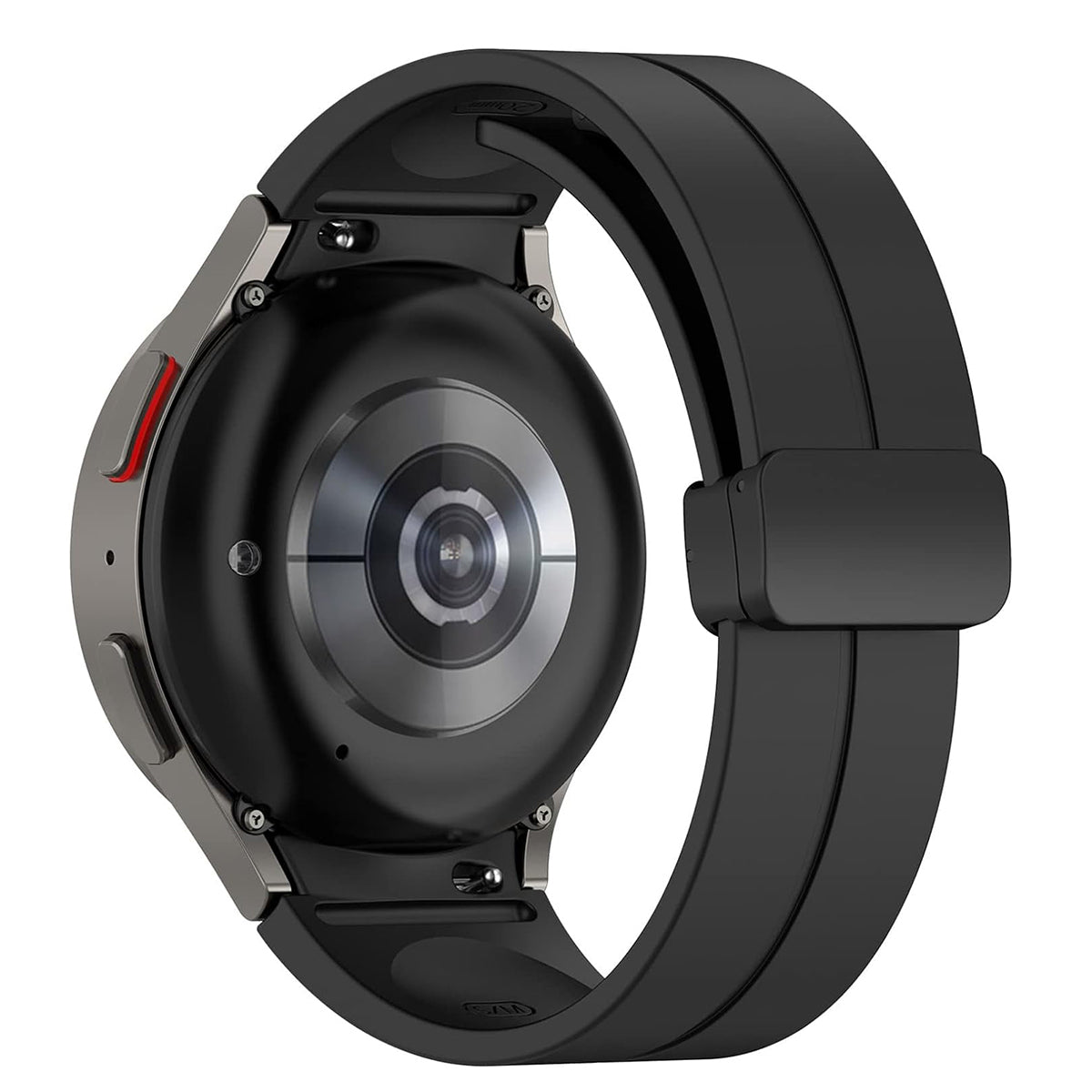 20mm Watch Bands Silicone Bands | Samsung Galaxy Watch 6/5/4 Band 40/ 44mm, Galaxy Watch 6 Classic Bands 43m/47mm | Black