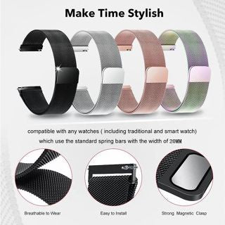 Milanese Single Loop Band For CMF by Nothing Watch Pro Watchband Bracelet - Silver