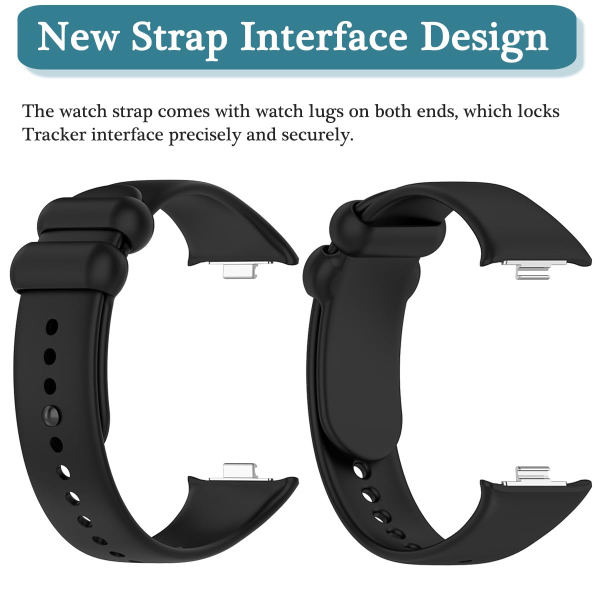 Pack of 4) Silicone Straps For Xiaomi Mi Smart Band 8 Pro - Multicolor