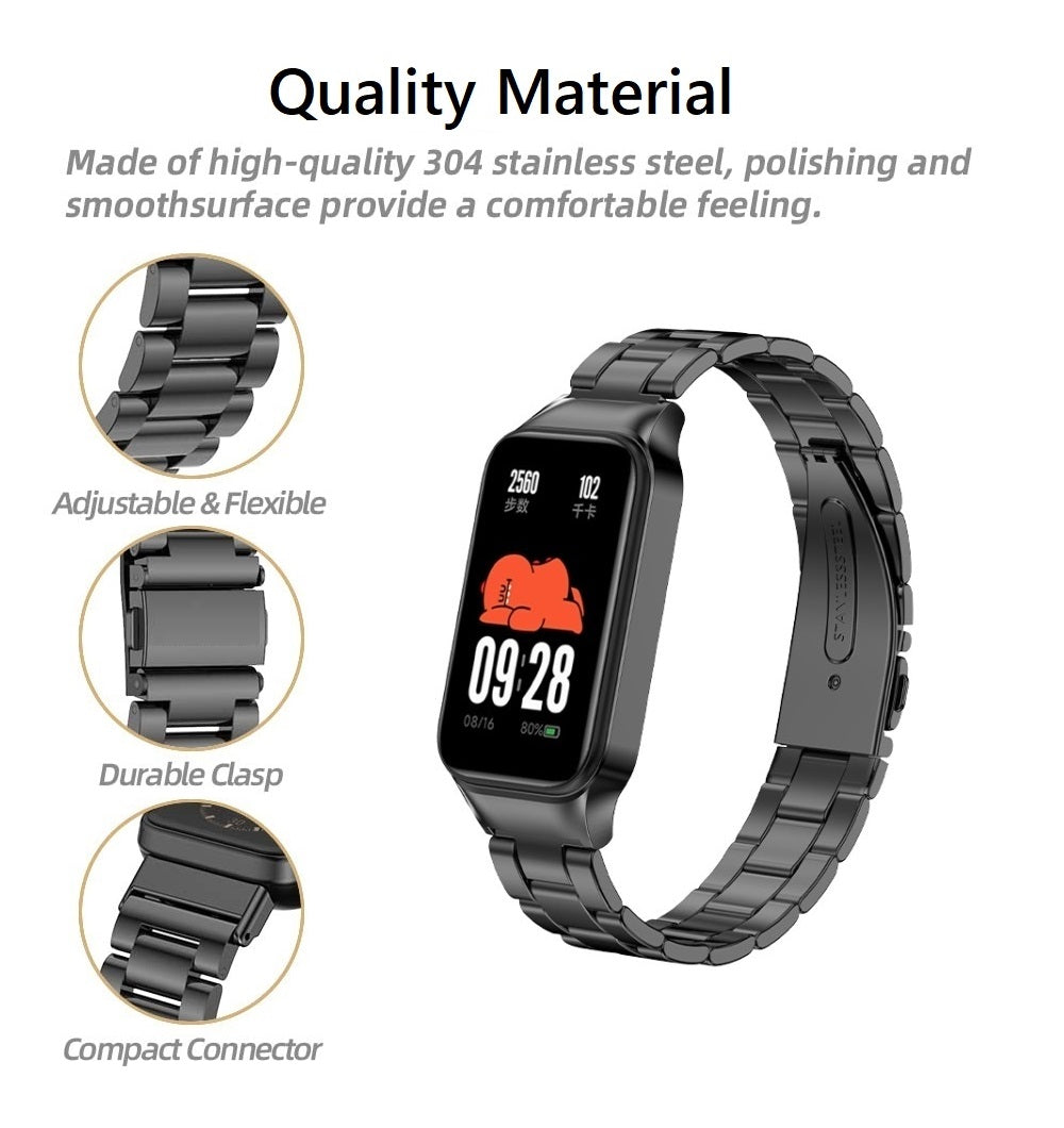 Metal Strap for Xiaomi Redmi Smart Band 2 -Rose Gold