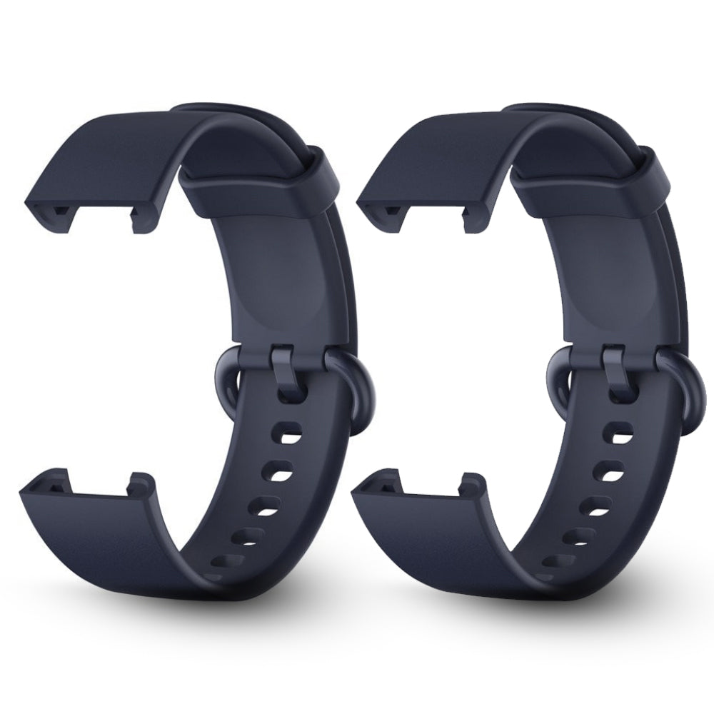 Xiaomi Redmi Watch 2 Lite Band | Soft Breathable Silicone Strap Wristband Sport Band | 2 Pack | Dark Blue