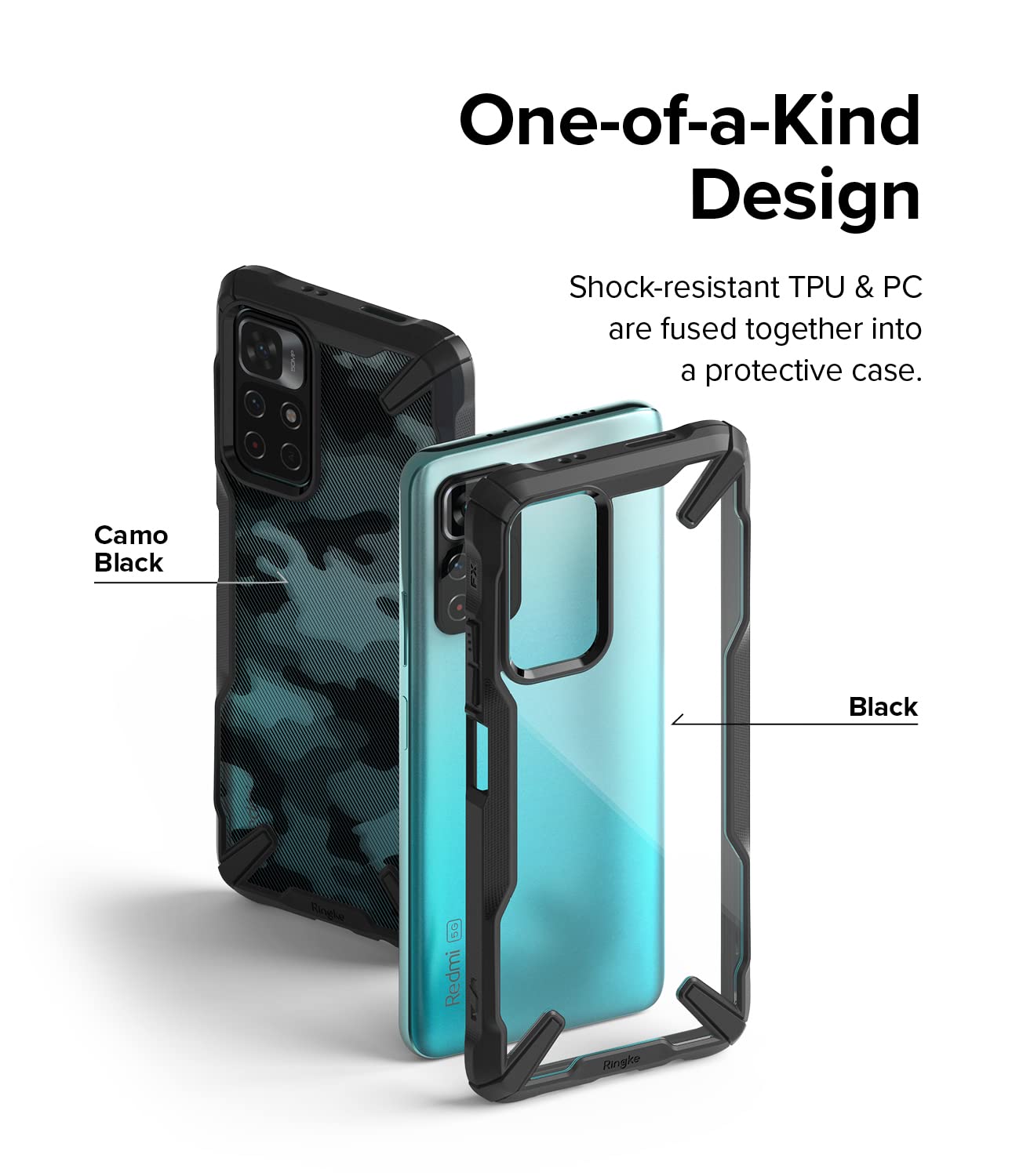 Redmi Note 11S 5G / Redmi Note 11T 5G / Poco M4 Pro 5G / Note 11 (China) Case Cover | Fusion-X Series | Black