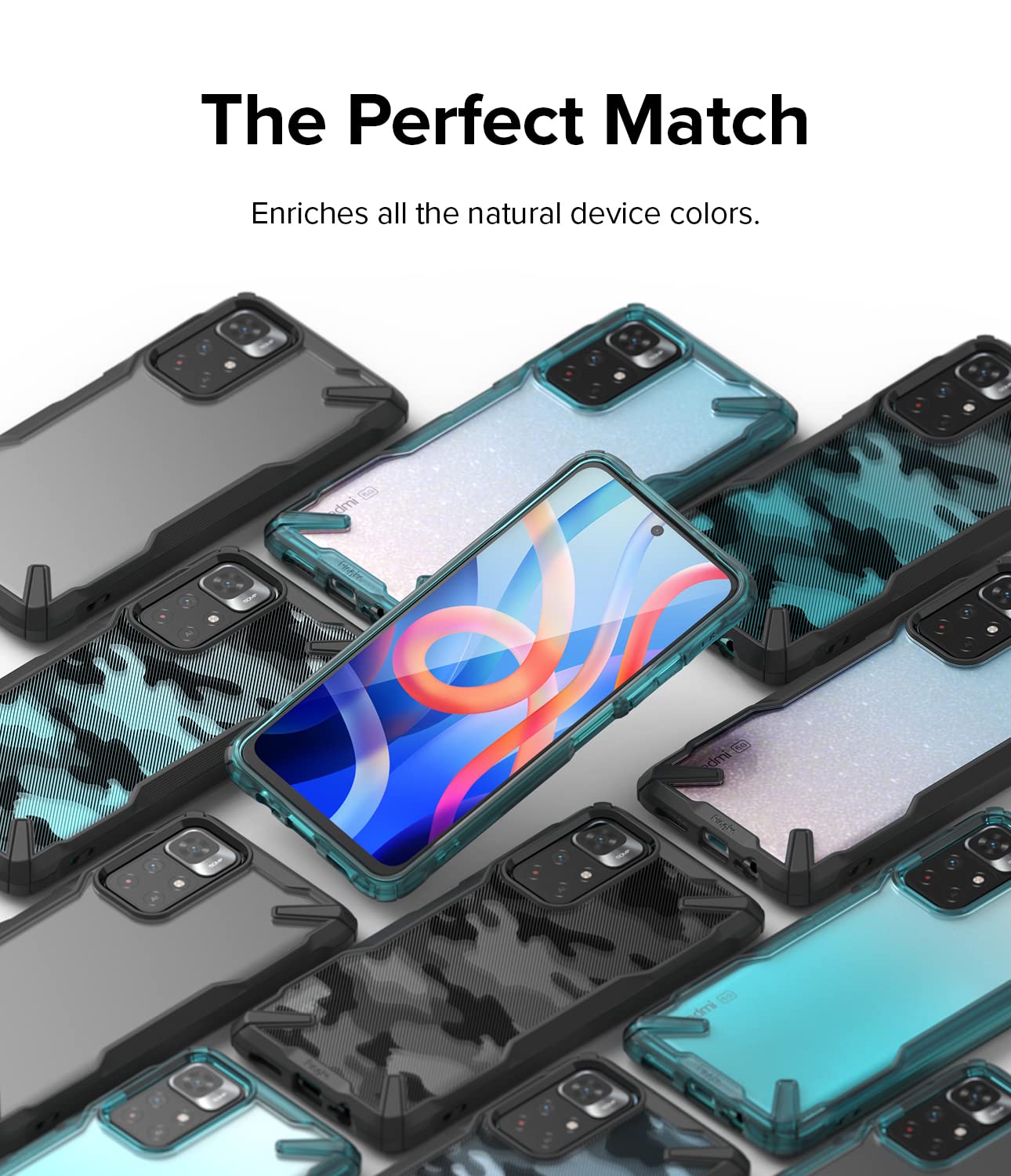 Redmi Note 11S 5G / Redmi Note 11T 5G / Poco M4 Pro 5G / Note 11 (China) Case Cover | Fusion-X Series | Black