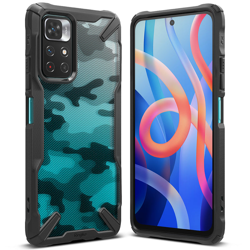 Redmi Note 11S 5G / Redmi Note 11T 5G / Poco M4 Pro 5G / Note 11 (China) Case Cover | Fusion-X Series | Camo Black