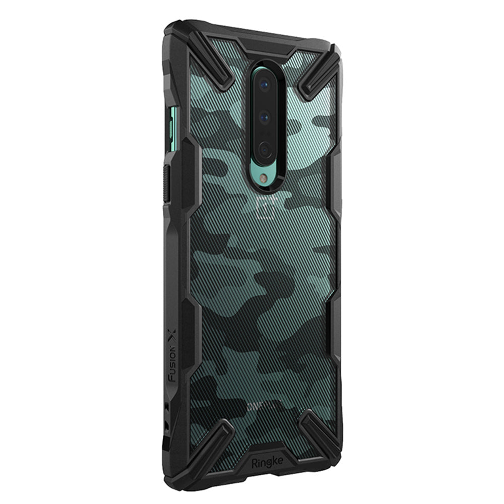 OnePlus 8 Ringke Fusion X Case Camo Black