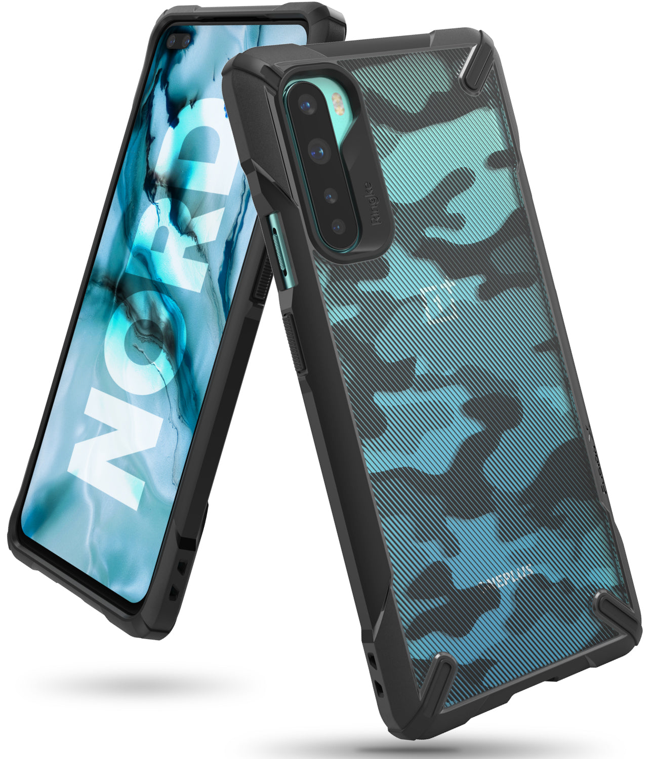 OnePlus Nord Ringke Fusion X Case Camo Black