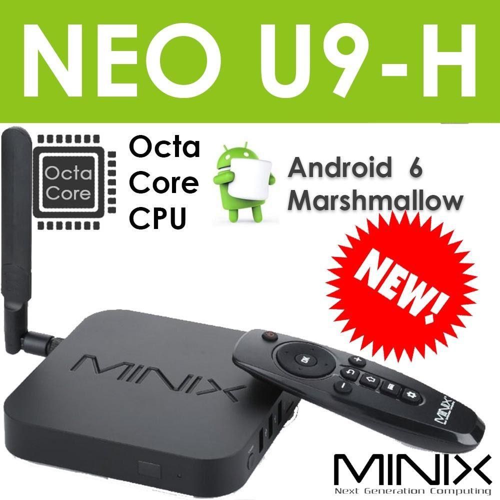 NEO U9-H Android PC TV Box 64-bit, S912 Octa-Core Media Hub Android 6.01 with 2GB RAM 16G ROM…