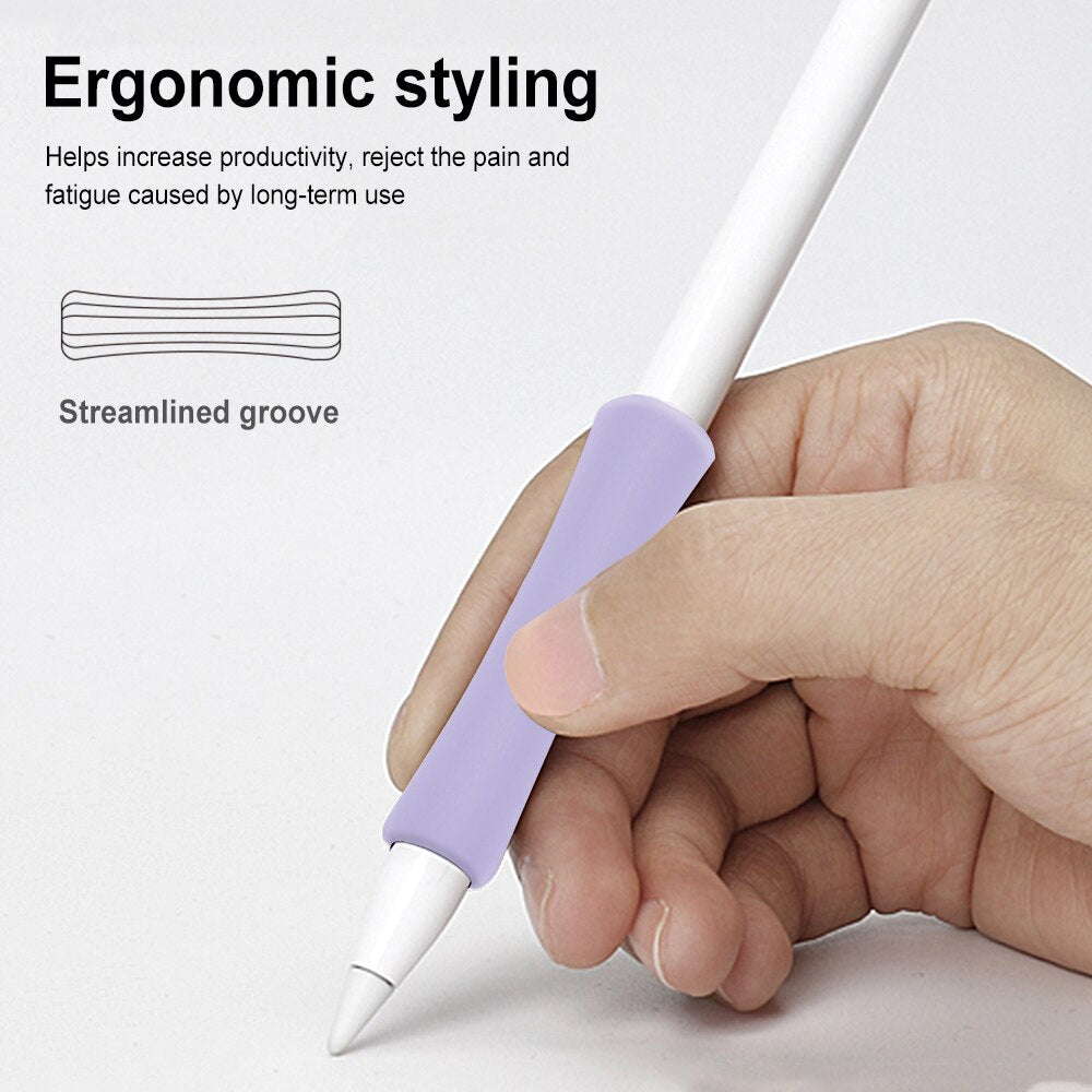 Apple Pencil 2nd Generation Silicone Grip Holder |  Black & Dark Blue