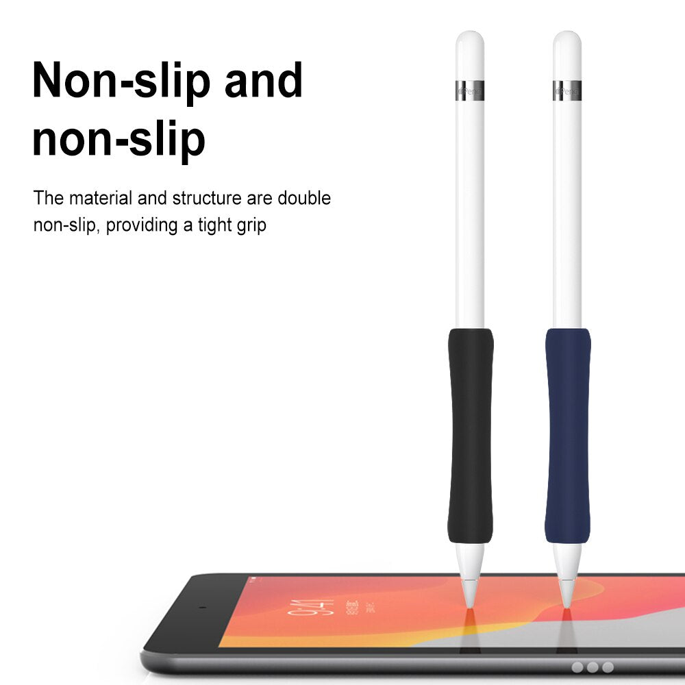 Apple Pencil 2nd Generation Silicone Grip Holder |  Black & Dark Blue