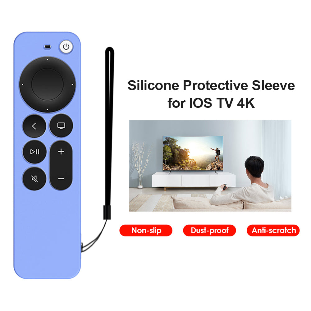 Apple TV 4K Siri Remote 2021 Silicone Case Cover |  Blue