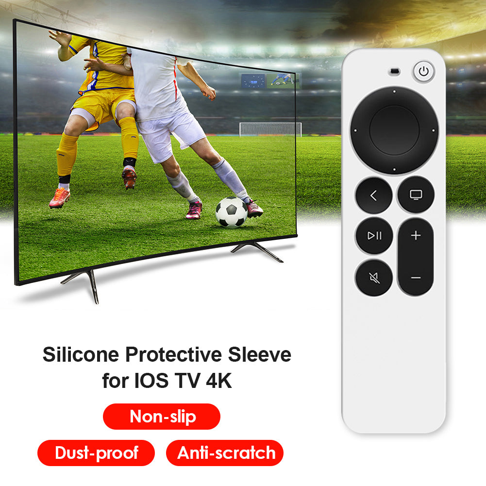 Apple TV 4K Siri Remote 2021 Silicone Case Cover |  White
