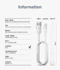 Fast Charging Pastel Cable | USB Type A to Lightning |  2m  Purple