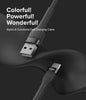 Fast Charging Pastel Cable | USB Type A to Type C | Black  1.2m