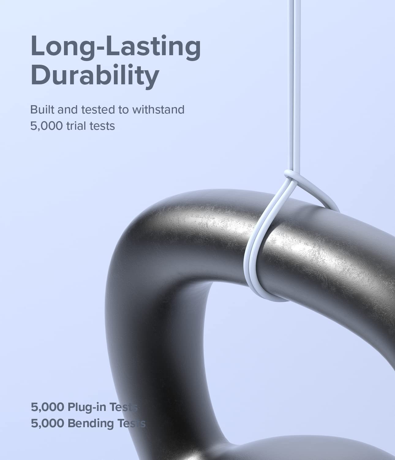 Fast Charging Pastel Cable | USB Type A to Type C | Blue  2m