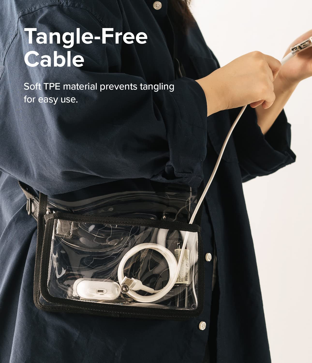 Fast Charging Pastel Cable | USB Type C to Lightning | White  2m