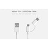 Xiaomi Mi 2 in 1 Micro USB to Type-C Cable 100cm White