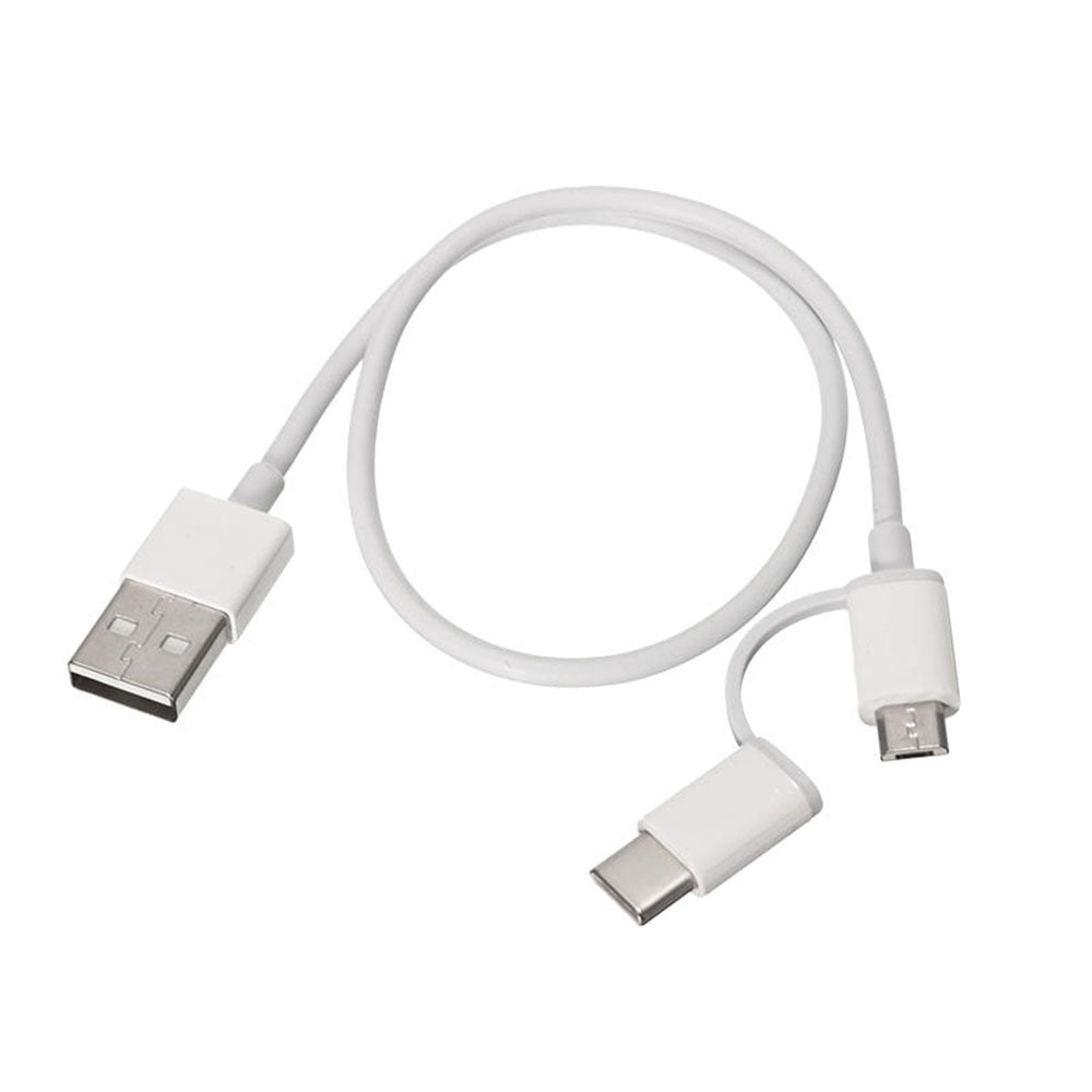 Xiaomi Mi 2 in 1 Micro USB to Type-C Cable 30cm White