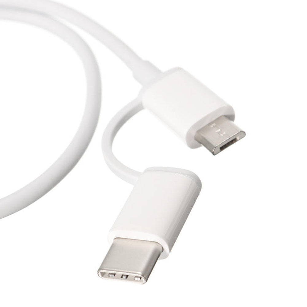 Xiaomi Mi 2 in 1 Micro USB to Type-C Cable 30cm White