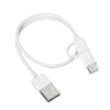 Xiaomi Mi 2 in 1 Micro USB to Type-C Cable 30cm White