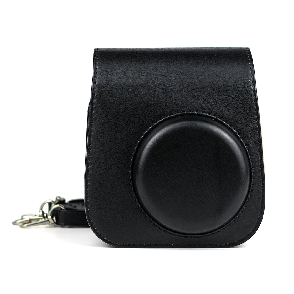 Case for Fujifilm Instax Mini 11 Case PU Leather Instant Camera Cover with Adjustable Strap Charcoal Grey