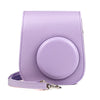 Case for Fujifilm Instax Mini 11 Case PU Leather Instant Camera Cover with Adjustable Strap Purple
