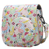 Case for Fujifilm Instax Mini 11/12 Case PU Leather Instant Camera Cover with Adjustable Strap- Flamingo Multi